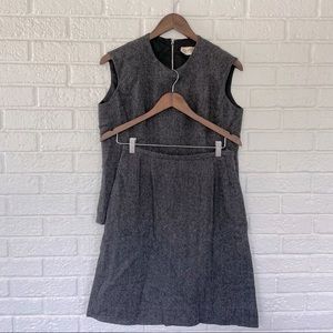 VTG 70s tweed coord skirt set